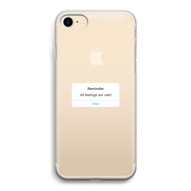 Reminder: iPhone 7 Transparant Hoesje