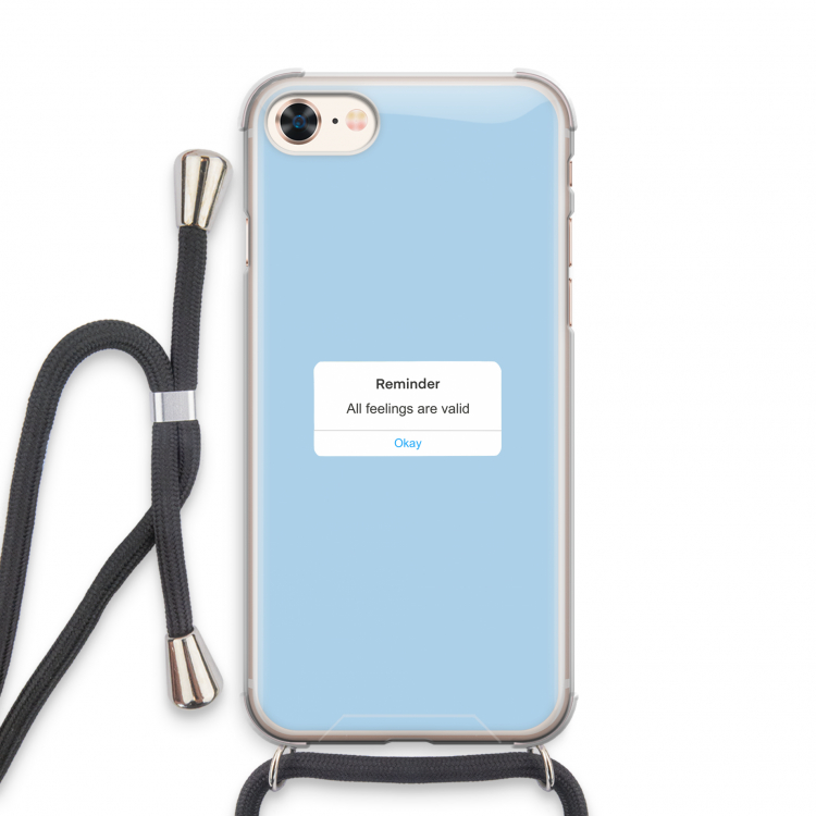 Reminder: iPhone 7 Transparant Hoesje met koord