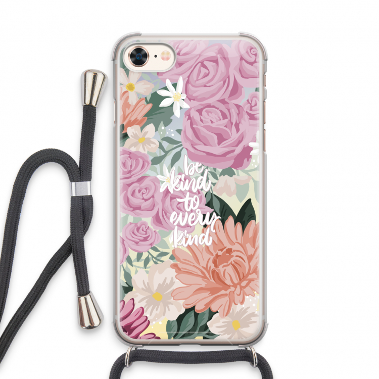 Kindness matters: iPhone 7 Transparant Hoesje met koord