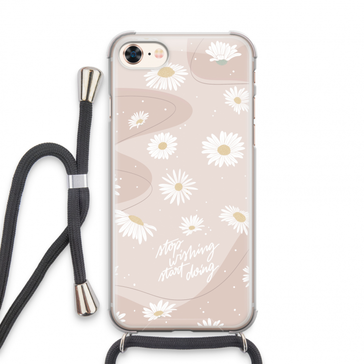 Daydreaming becomes reality: iPhone 7 Transparant Hoesje met koord