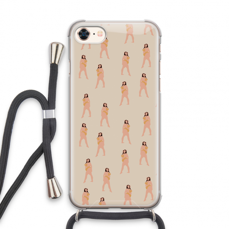 You're so golden: iPhone 7 Transparant Hoesje met koord
