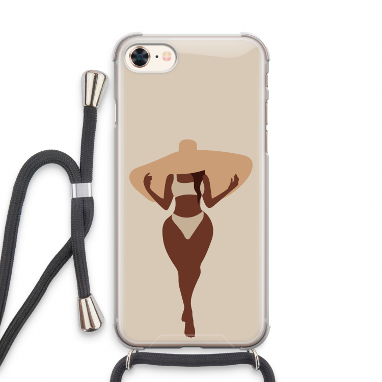 Let's get salty: iPhone 7 Transparant Hoesje met koord