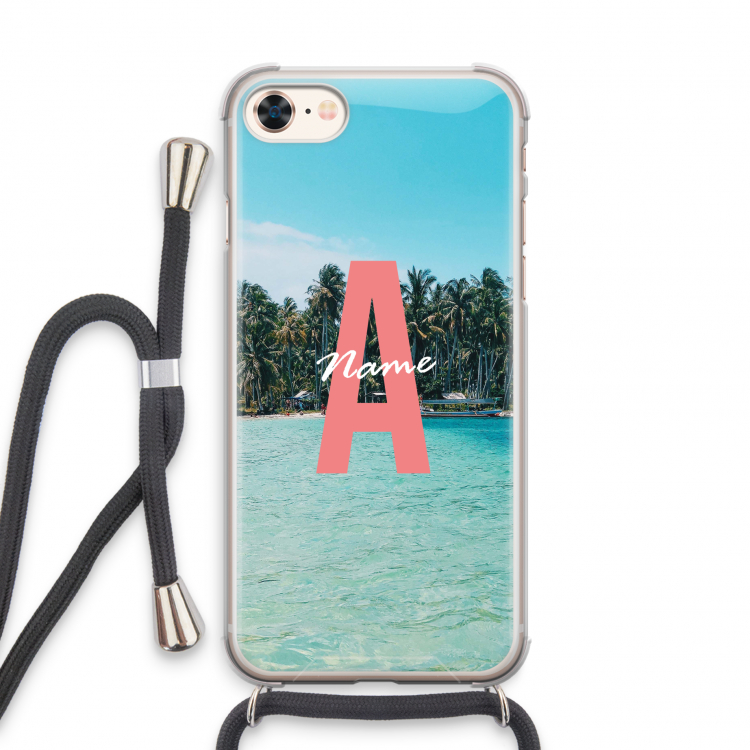Pacific Dream: iPhone 7 Transparant Hoesje met koord