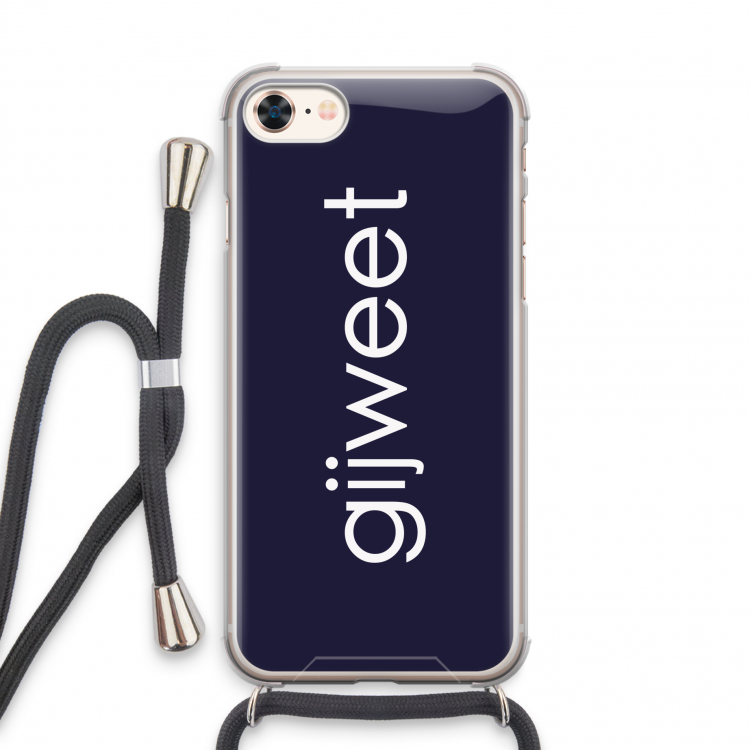Gijweet: iPhone 7 Transparant Hoesje met koord