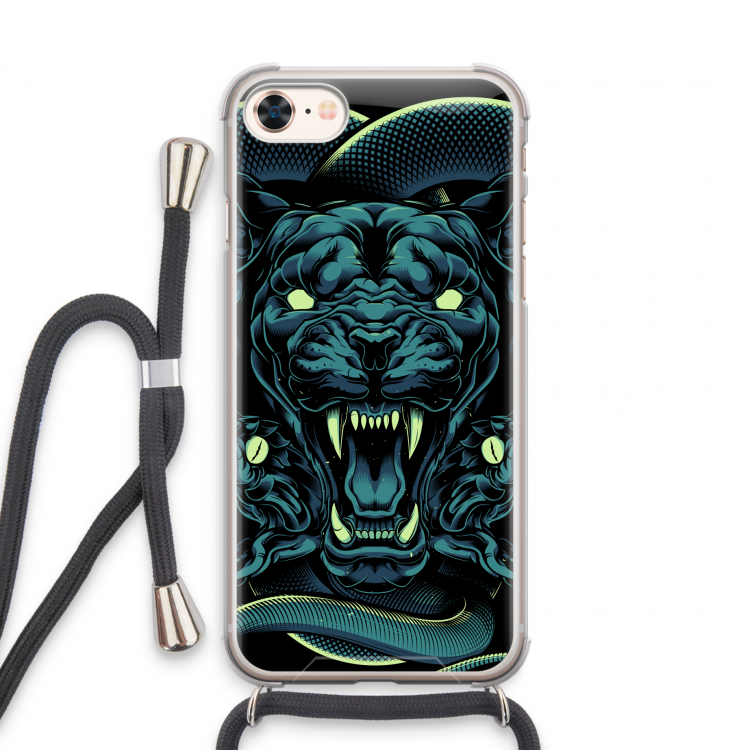 Cougar and Vipers: iPhone 7 Transparant Hoesje met koord