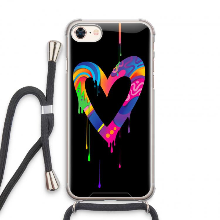 Melts My Heart: iPhone 7 Transparant Hoesje met koord