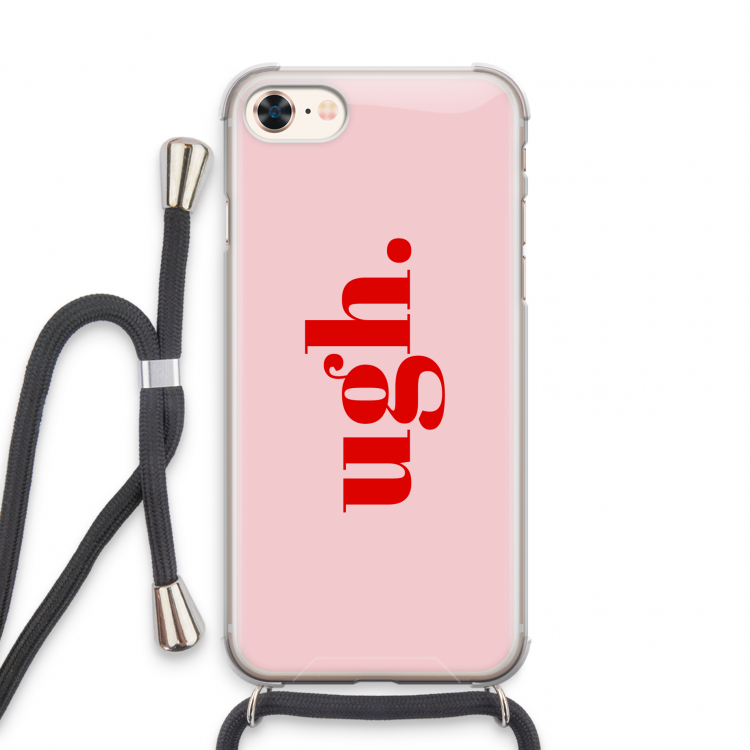 Ugh: iPhone 7 Transparant Hoesje met koord