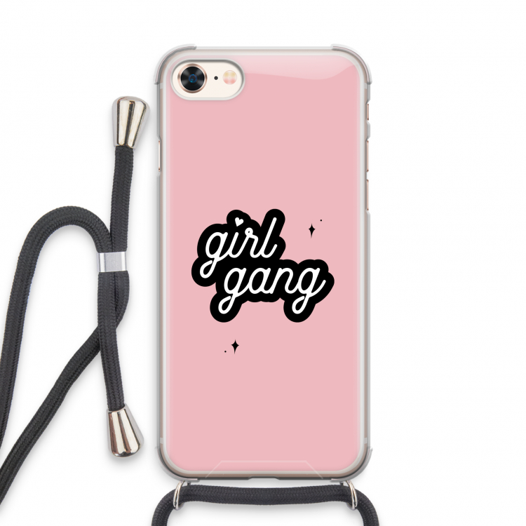 Girl Gang: iPhone 7 Transparant Hoesje met koord