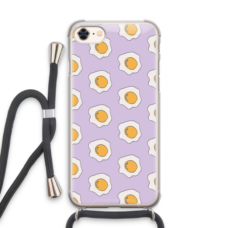 Bacon to my eggs #1: iPhone 7 Transparant Hoesje met koord