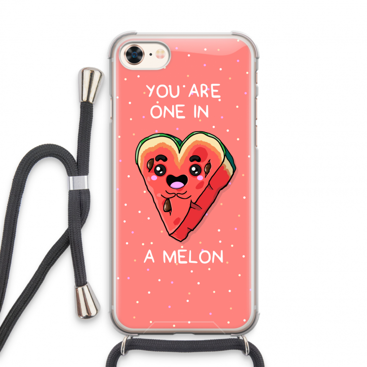 One In A Melon: iPhone 7 Transparant Hoesje met koord