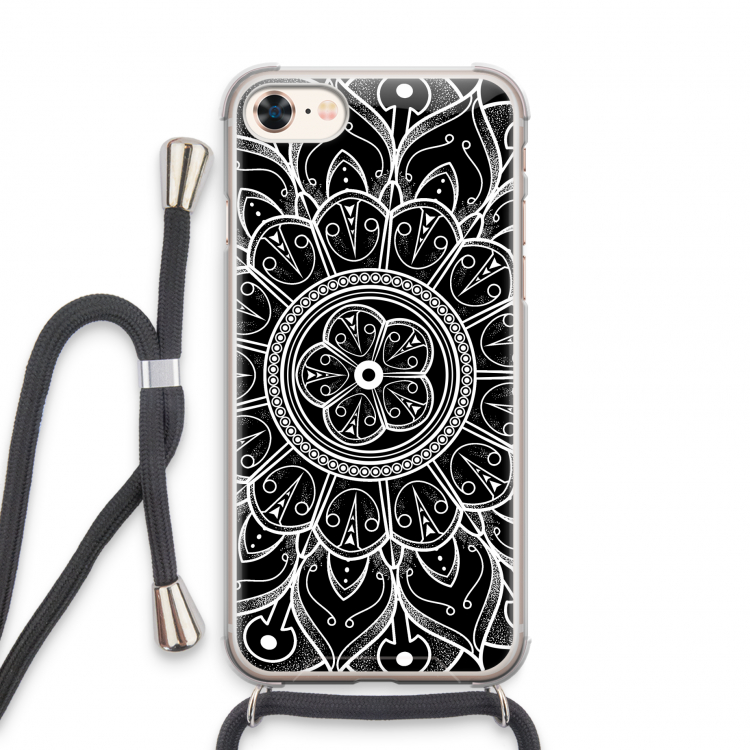 Roses Are Red: iPhone 7 Transparant Hoesje met koord