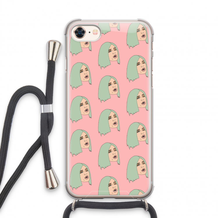 King Kylie: iPhone 7 Transparant Hoesje met koord