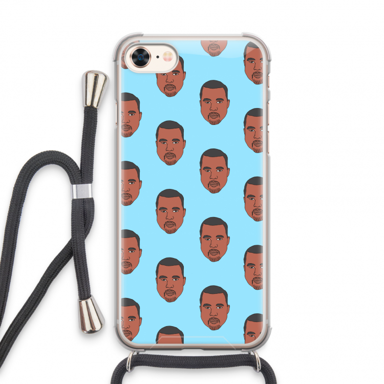 Kanye Call Me?: iPhone 7 Transparant Hoesje met koord