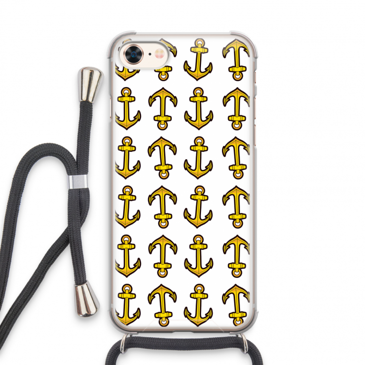 Musketon Anchor: iPhone 7 Transparant Hoesje met koord