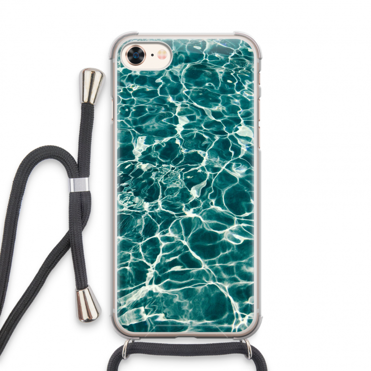 Weerkaatsing water: iPhone 7 Transparant Hoesje met koord