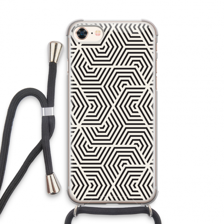Magic pattern: iPhone 7 Transparant Hoesje met koord