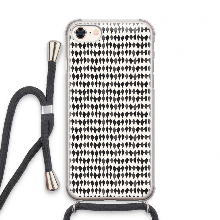Crazy shapes: iPhone 7 Transparant Hoesje met koord