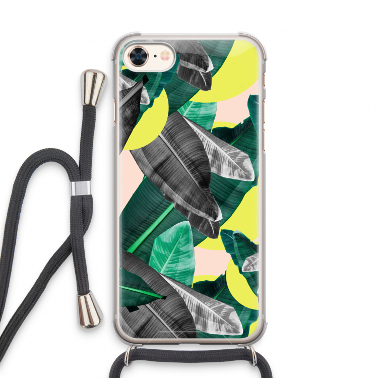 Fantasie jungle: iPhone 7 Transparant Hoesje met koord