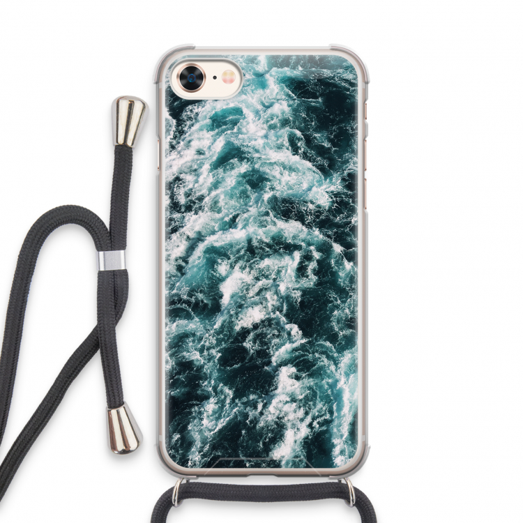 Zee golf: iPhone 7 Transparant Hoesje met koord