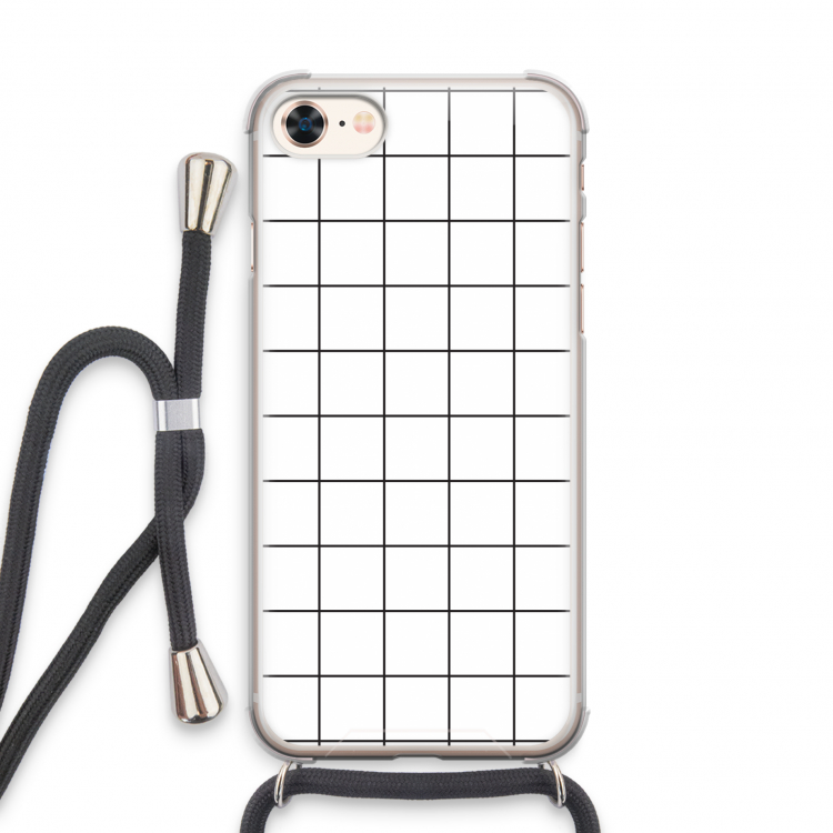 Rooster: iPhone 7 Transparant Hoesje met koord