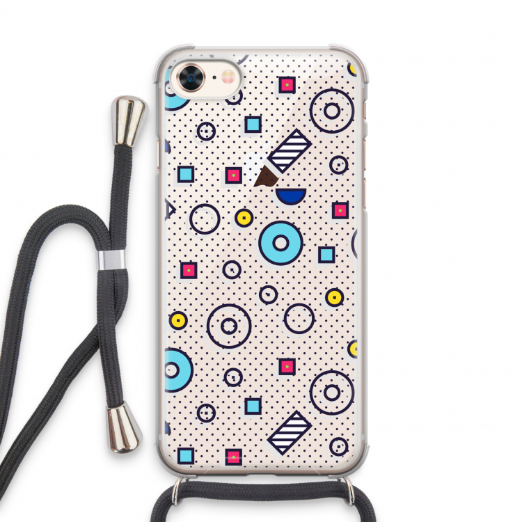 8-bit N°9: iPhone 7 Transparant Hoesje met koord