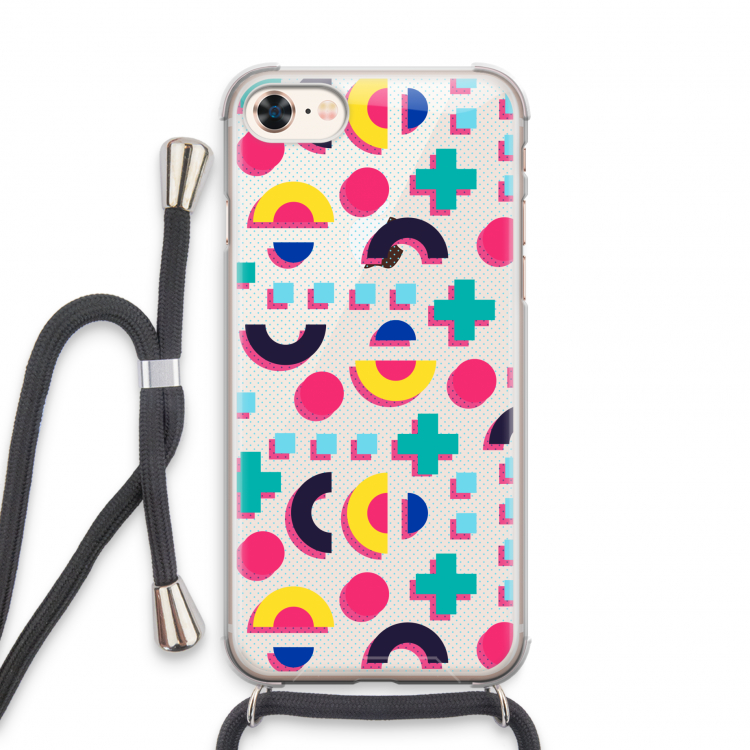 8-bit N°2: iPhone 7 Transparant Hoesje met koord