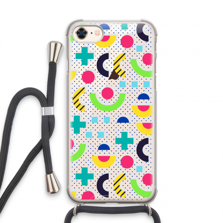 8-bit N°1: iPhone 7 Transparant Hoesje met koord