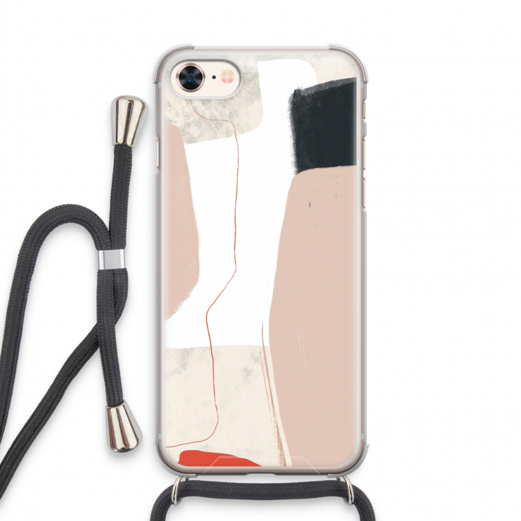 Lava: iPhone 7 Transparant Hoesje met koord