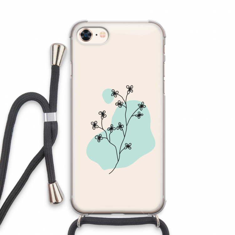 Love your petals: iPhone 7 Transparant Hoesje met koord