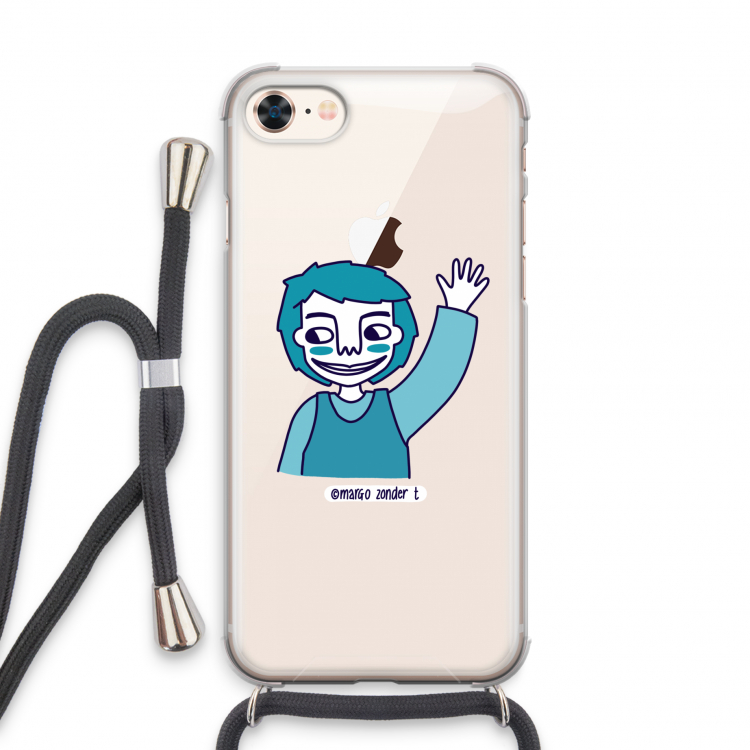 Zwaai: iPhone 7 Transparant Hoesje met koord