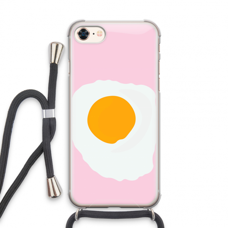 Sunny side up: iPhone 7 Transparant Hoesje met koord