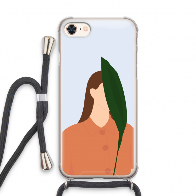 Leaf: iPhone 7 Transparant Hoesje met koord