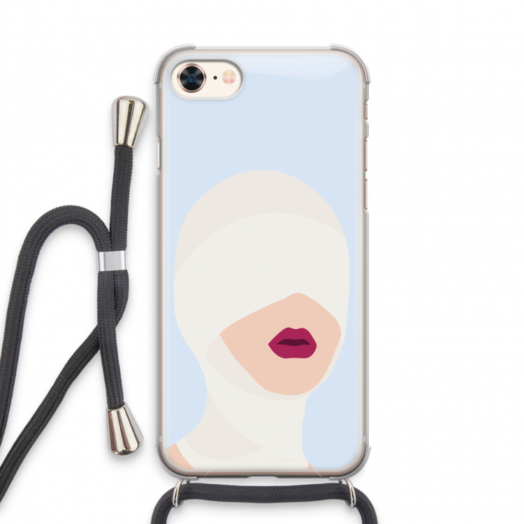 Incognito: iPhone 7 Transparant Hoesje met koord