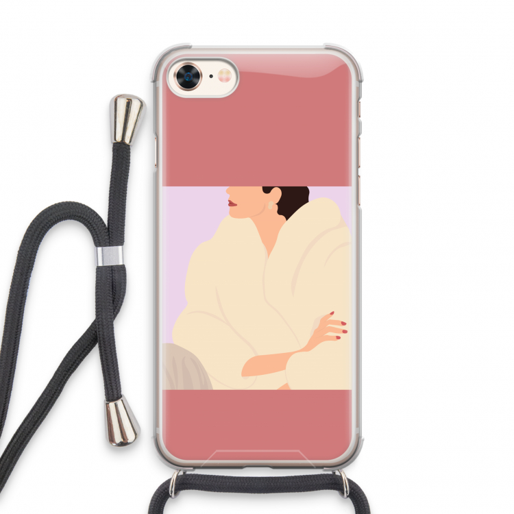 Cosy: iPhone 7 Transparant Hoesje met koord