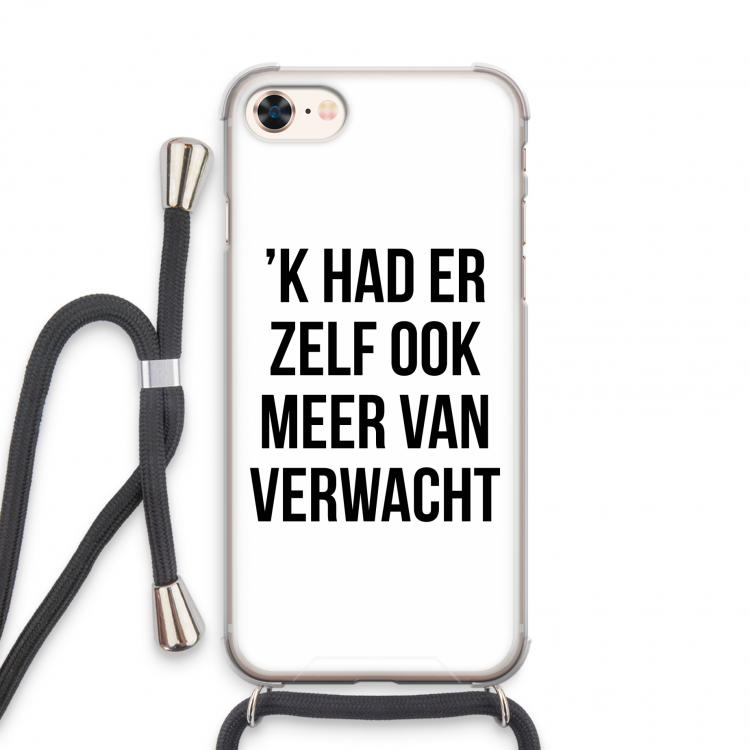 Meer verwacht: iPhone 7 Transparant Hoesje met koord