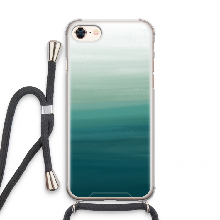 Ocean: iPhone 7 Transparant Hoesje met koord