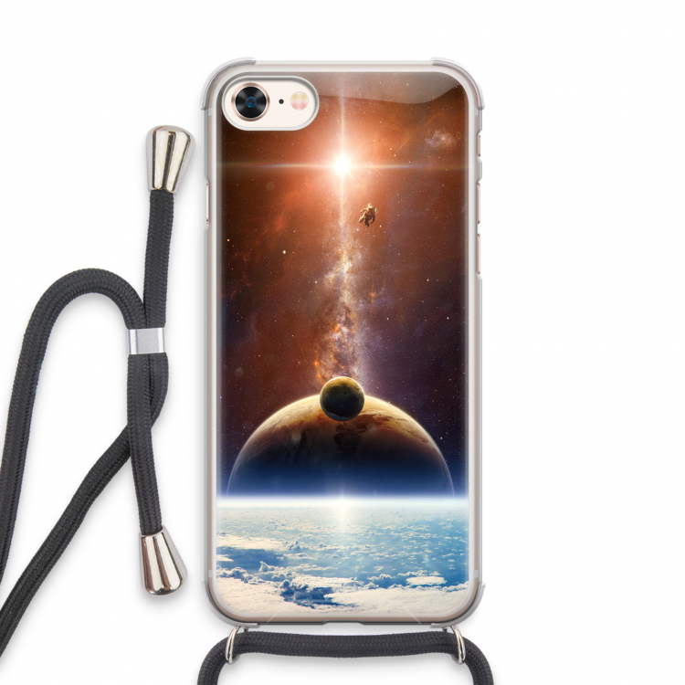 Omicron 2019: iPhone 7 Transparant Hoesje met koord