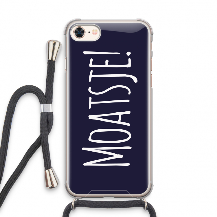 Moatsje!: iPhone 7 Transparant Hoesje met koord
