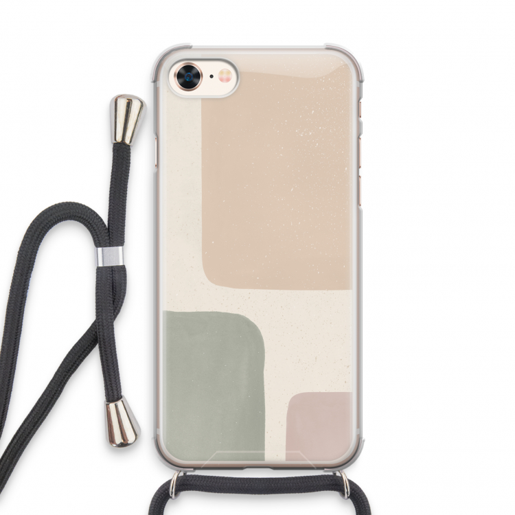 Geo #7: iPhone 7 Transparant Hoesje met koord