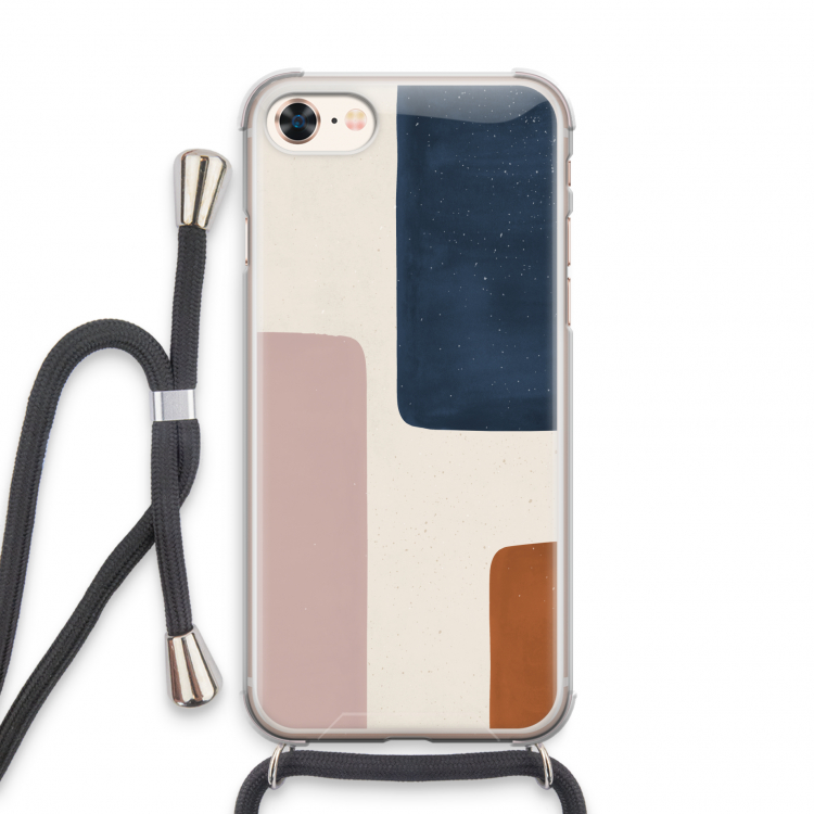 Geo #5: iPhone 7 Transparant Hoesje met koord
