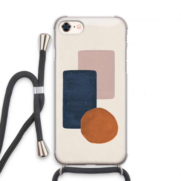 Geo #3: iPhone 7 Transparant Hoesje met koord