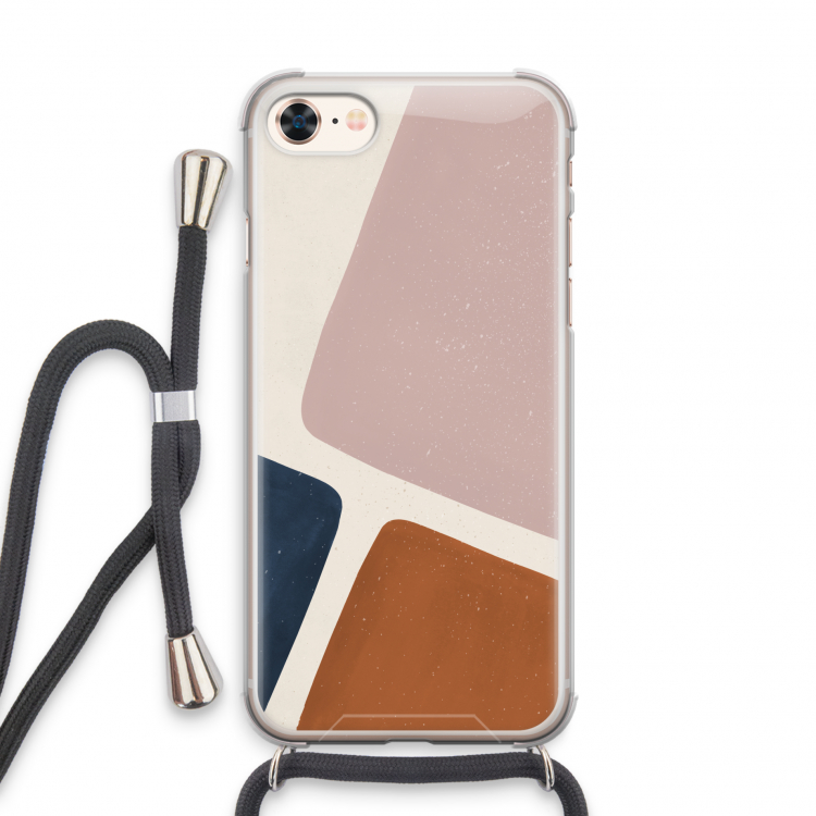 Geo #2: iPhone 7 Transparant Hoesje met koord