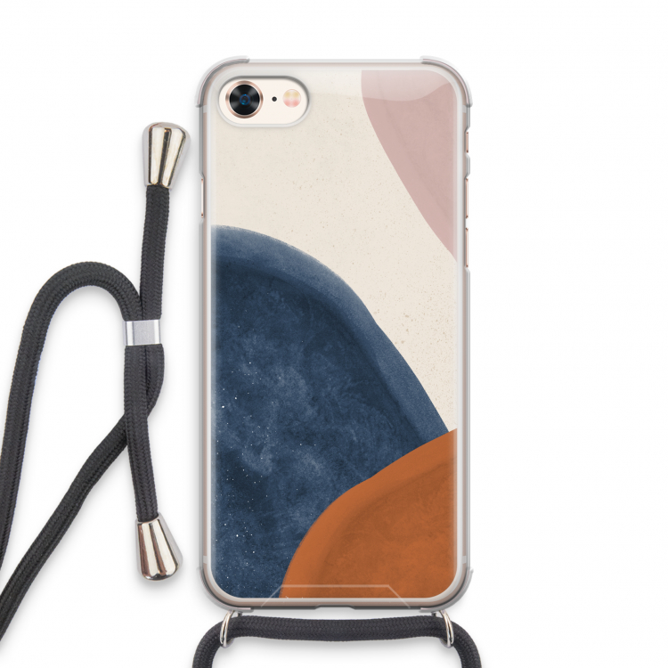 Geo #1: iPhone 7 Transparant Hoesje met koord