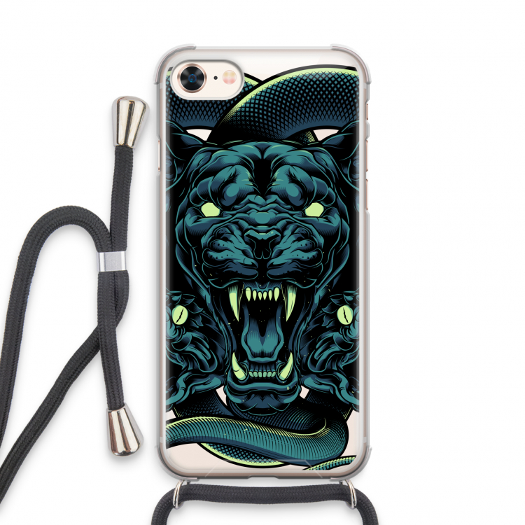 Cougar and Vipers: iPhone 7 Transparant Hoesje met koord