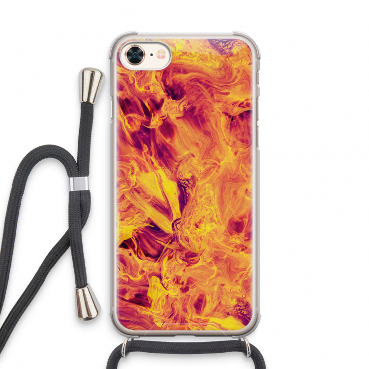 Eternal Fire: iPhone 7 Transparant Hoesje met koord