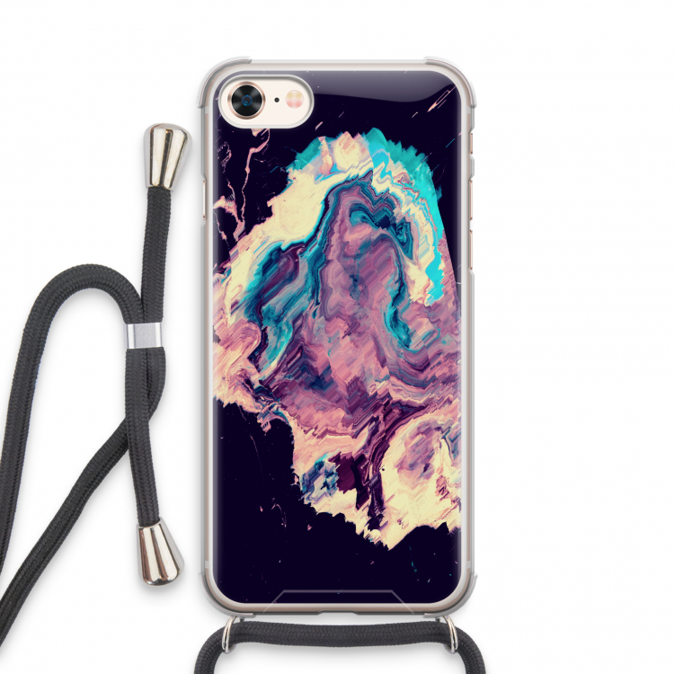 Cosmic Silence: iPhone 7 Transparant Hoesje met koord