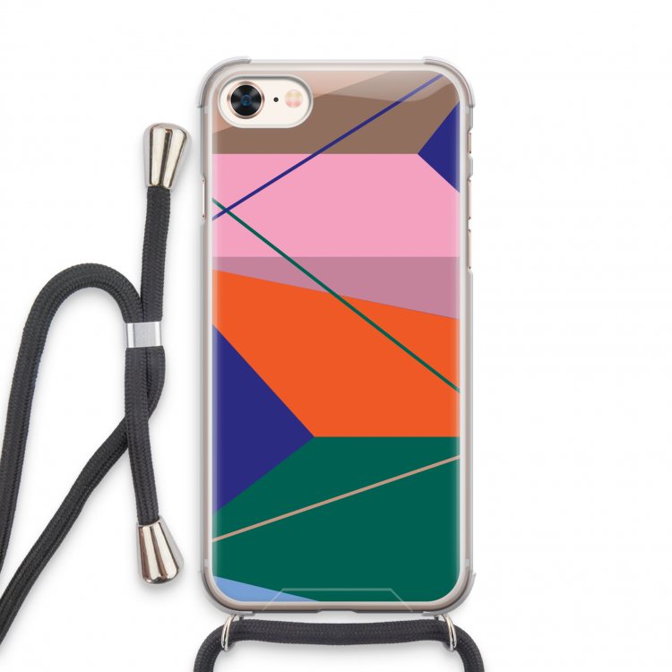 Gestalte 1: iPhone 7 Transparant Hoesje met koord
