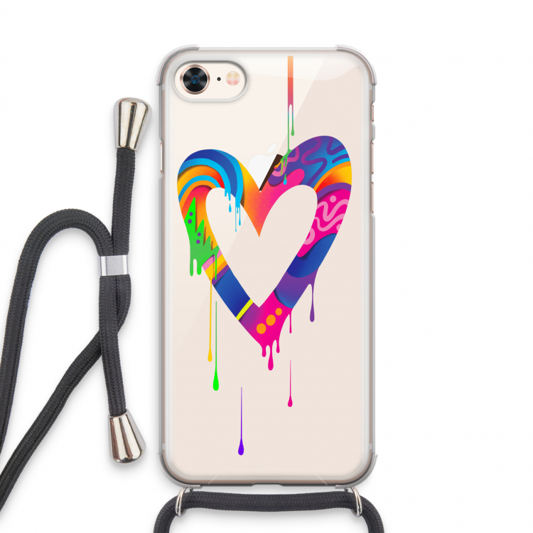 Melts My Heart: iPhone 7 Transparant Hoesje met koord