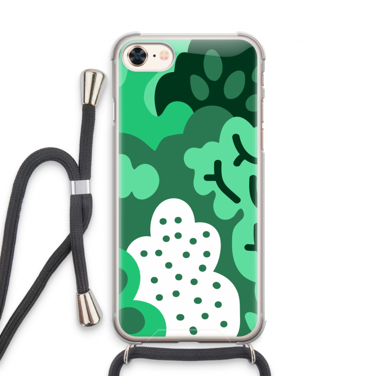 Bushes: iPhone 7 Transparant Hoesje met koord