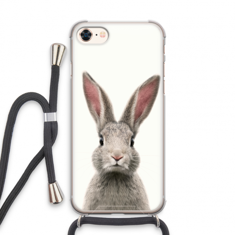 Daisy: iPhone 7 Transparant Hoesje met koord